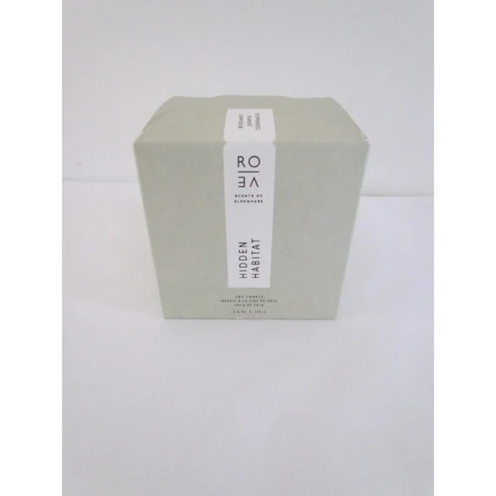 West Elm Rove Single Wick Boxed Candle 5.5 oz Bergamot Jasmine Cedarwood NIB